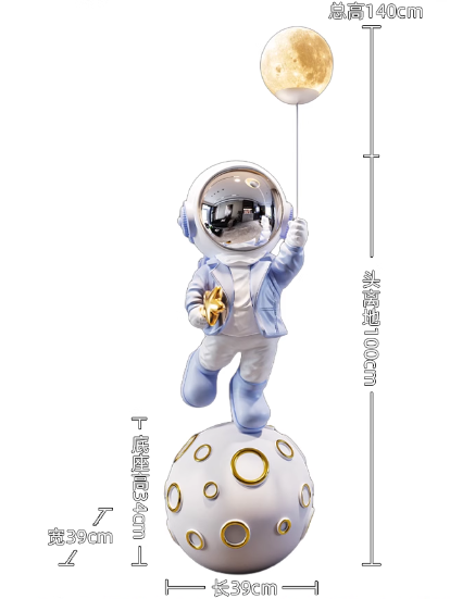 太空人擺件（大號(hào)輕奢高級(jí)感滿慢）點(diǎn)亮家居的潮趣色彩宇宙-第6張圖片-文巢好物