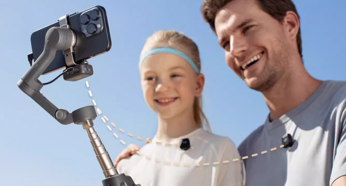 拍視頻抖動(dòng)怎么解決，大疆DJI Osmo Mobile 7P全場(chǎng)景跟拍手機(jī)穩(wěn)定器-第4張圖片-文巢好物